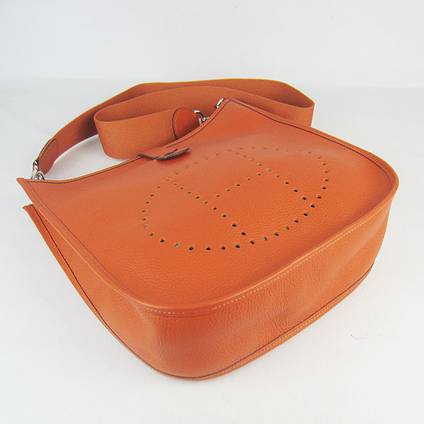 Hermes Cowhide Evelyne Messenger Bag 6309 Orange Hermes Cowhide Evelyne Messenger Bag 6309 Orange