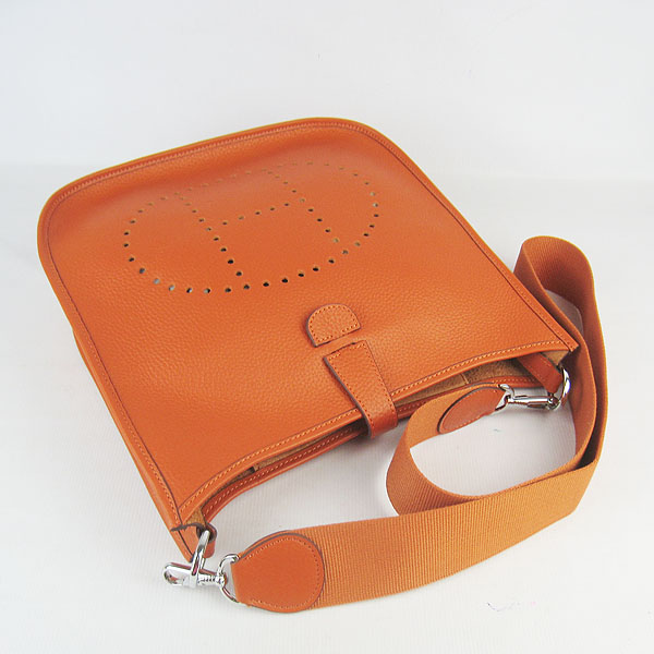 Hermes Cowhide Evelyne Messenger Bag 6309 Orange Hermes Cowhide Evelyne Messenger Bag 6309 Orange