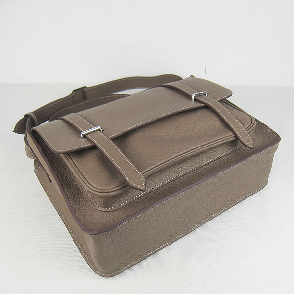 Hermes Jypsiere Togo Leather Messenger Bag H2810 Khaki Hermes Jypsiere Togo Leather Messenger Bag H2810 Khaki