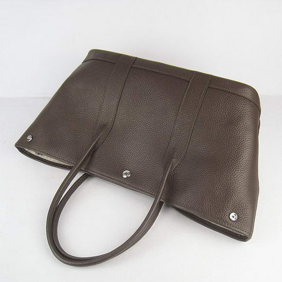Hermes Jumbo Garden Party Bag Dark Coffee Hermes Jumbo Garden Party Bag Dark Coffee