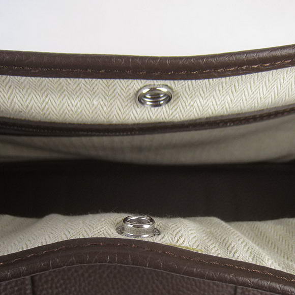 Hermes Jumbo Garden Party Bag Dark Coffee Hermes Jumbo Garden Party Bag Dark Coffee