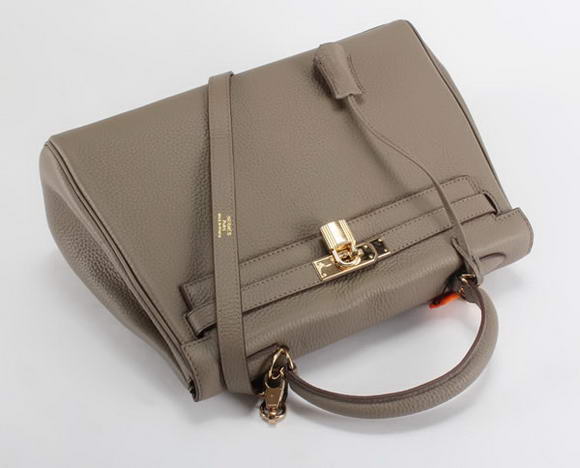 Hermes Kelly 32cm Togo Leather Handbags 6018 Dark Grey Golden Hermes Kelly 32cm Togo Leather Handbags 6018 Dark Grey Golden