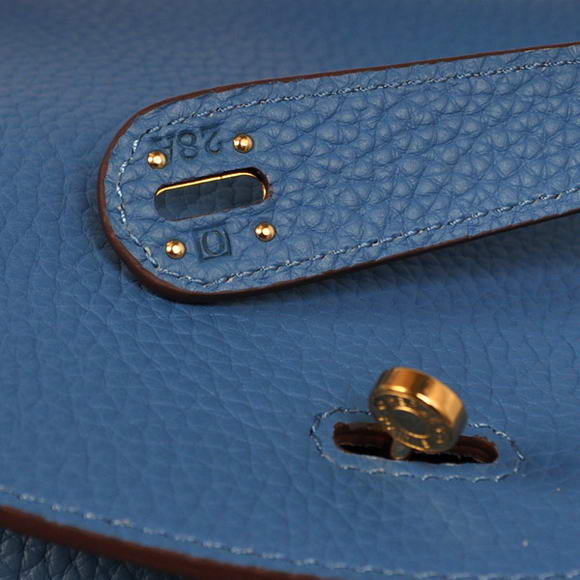 Hermes Lindy 30CM Havanne Handbags 1057 Blue Leather Golden Hardware Hermes Lindy 30CM Havanne Handbags 1057 Blue Leather Golden Hardware
