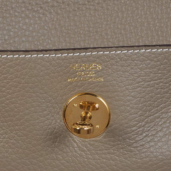 Hermes Lindy 30CM Havanne Handbags 1057 Grey Leather Golden Hardware Hermes Lindy 30CM Havanne Handbags 1057 Grey Leather Golden Hardware