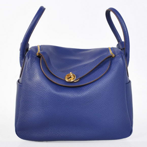 Hermes Lindy 30CM Havanne Handbags 1057 Dark Blue Leather Golden Hardware Hermes Lindy 30CM Havanne Handbags 1057 Dark Blue Leather Golden Hardware