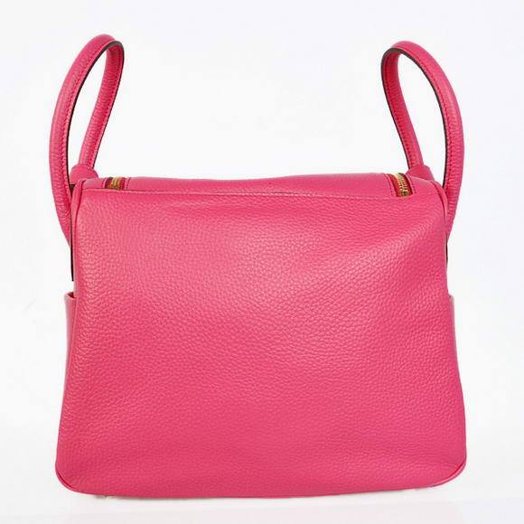 Hermes Lindy 30CM Havanne Handbags 1057 Peach Leather Golden Hardware Hermes Lindy 30CM Havanne Handbags 1057 Peach Leather Golden Hardware