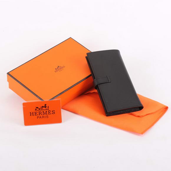 Hermes Bearn Japonaise Bi-Fold A208 Black Hermes Bearn Japonaise Bi-Fold A208 Black