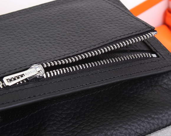 Hermes Bearn Japonaise Bi-Fold A208 Black Hermes Bearn Japonaise Bi-Fold A208 Black