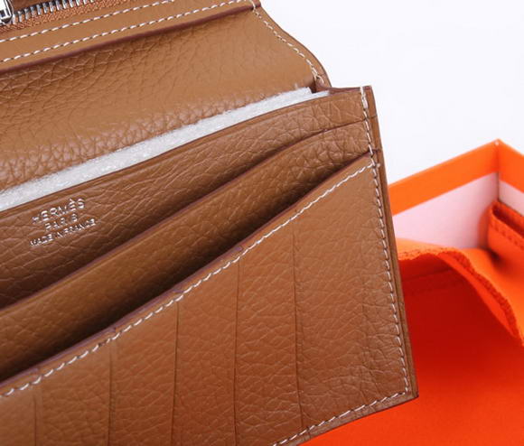 Hermes Bearn Japonaise Bi-Fold A208 Coffee Hermes Bearn Japonaise Bi-Fold A208 Coffee