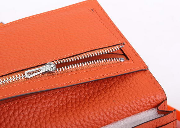 Hermes Bearn Japonaise Bi-Fold A208 Orange Hermes Bearn Japonaise Bi-Fold A208 Orange
