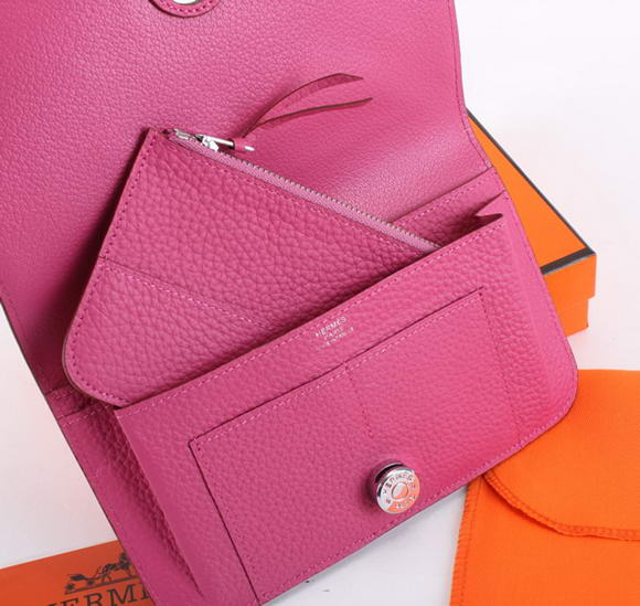 Hermes Dogon Combined Wallets A508 Roseo Hermes Dogon Combined Wallets A508 Roseo