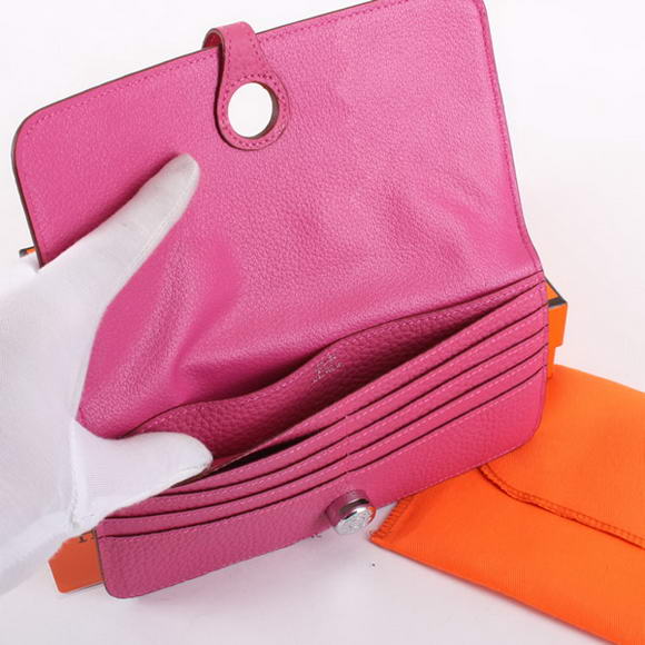 Hermes Dogon Togo Leather Wallet Travel Case A808 Roseo Hermes Dogon Togo Leather Wallet Travel Case A808 Roseo