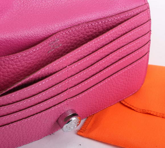 Hermes Dogon Togo Leather Wallet Travel Case A808 Roseo Hermes Dogon Togo Leather Wallet Travel Case A808 Roseo