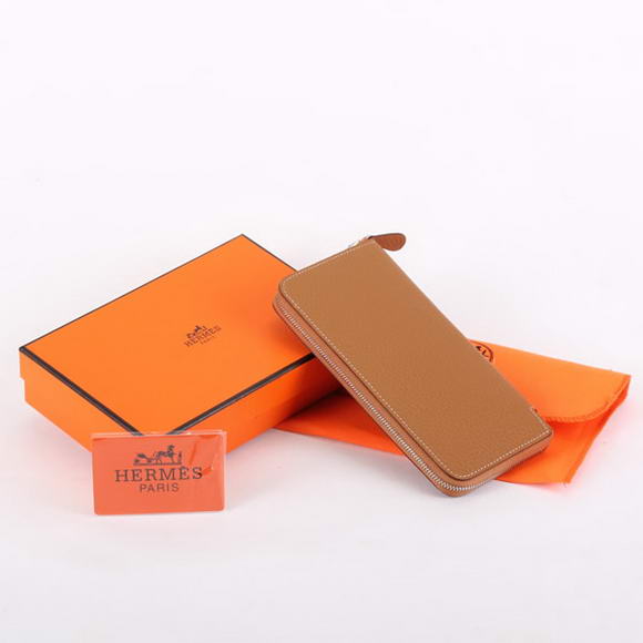Hermes Togo Leather Perforated Zippy Wallet 9032 Coffee Hermes Togo Leather Perforated Zippy Wallet 9032 Coffee