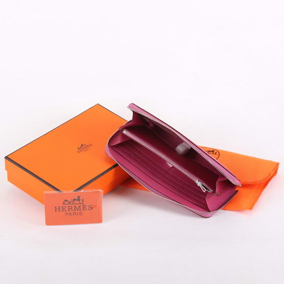 Hermes Togo Leather Perforated Zippy Wallet 9032 Roseo Hermes Togo Leather Perforated Zippy Wallet 9032 Roseo
