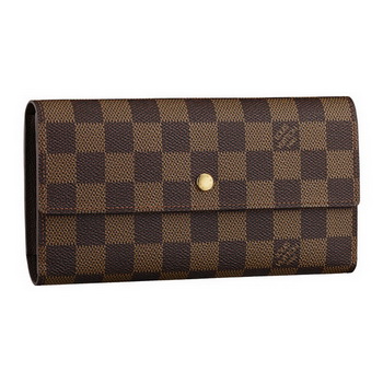 Louis Vuitton N61217 Damier Ebene Canvas International Wallet Louis Vuitton N61217 Damier Ebene Canvas International Wallet