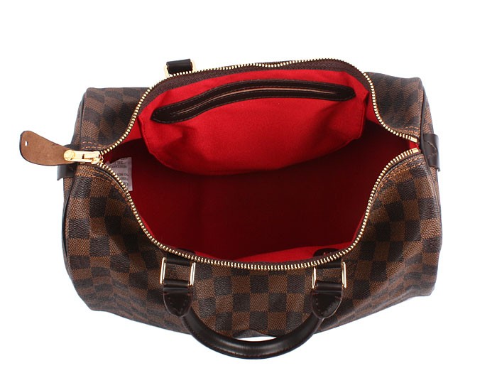 Louis Vuitton Damier Ebene Canvas Speedy 25 N41532 Louis Vuitton Damier Ebene Canvas Speedy 25 N41532
