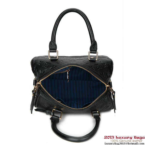 Louis Vuitton Monogram Empreinte Speedy Bandouliere 25 M40762 Black Louis Vuitton Monogram Empreinte Speedy Bandouliere 25 M40762 Black