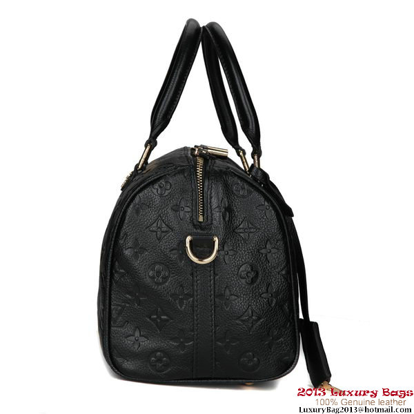 Louis Vuitton Monogram Empreinte Speedy Bandouliere 25 M40762 Black Louis Vuitton Monogram Empreinte Speedy Bandouliere 25 M40762 Black