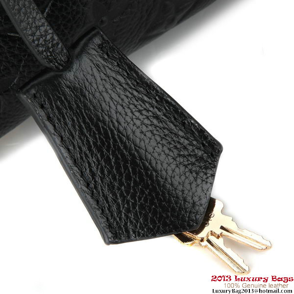 Louis Vuitton Monogram Empreinte Speedy Bandouliere 25 M40762 Black Louis Vuitton Monogram Empreinte Speedy Bandouliere 25 M40762 Black