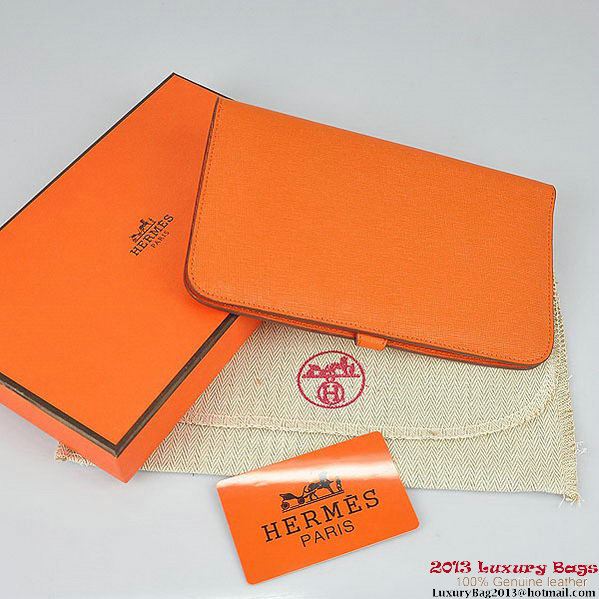 Hermes Dogon Wallet Travel Case H001 Orange Hermes Dogon Wallet Travel Case H001 Orange