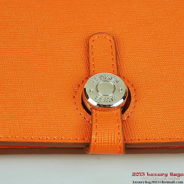 Hermes Dogon Wallet Travel Case H001 Orange Hermes Dogon Wallet Travel Case H001 Orange