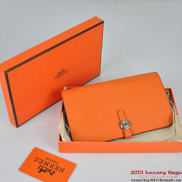 Hermes Dogon Wallet Travel Case H001 Orange Hermes Dogon Wallet Travel Case H001 Orange