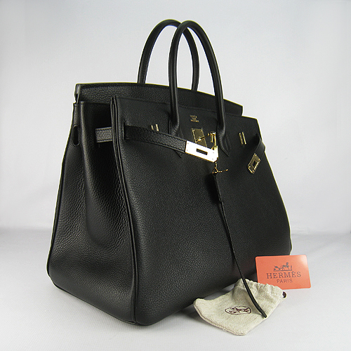 Hermes Birkin 40CM Togo Bag Black 6099 Gold Hermes Birkin 40CM Togo Bag Black 6099 Gold