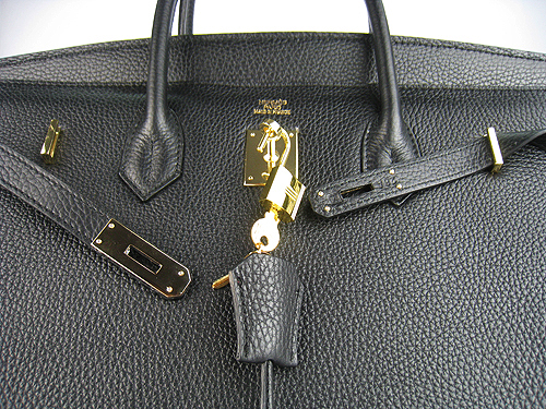 Hermes Birkin 40CM Togo Bag Black 6099 Gold Hermes Birkin 40CM Togo Bag Black 6099 Gold