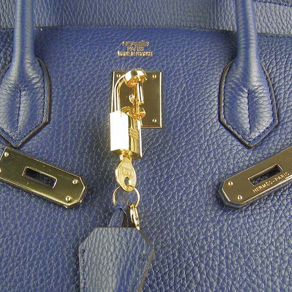 Hermes Birkin 40CM Togo Bag Dark Blue 6099 Gold Hermes Birkin 40CM Togo Bag Dark Blue 6099 Gold