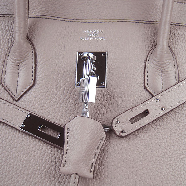 Hermes Birkin 40CM Togo Bag Grey 6099 Silver Hermes Birkin 40CM Togo Bag Grey 6099 Silver
