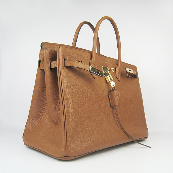 Hermes Birkin 40CM Togo Handbag Light Coffee 6099 Gold Hermes Birkin 40CM Togo Handbag Light Coffee 6099 Gold