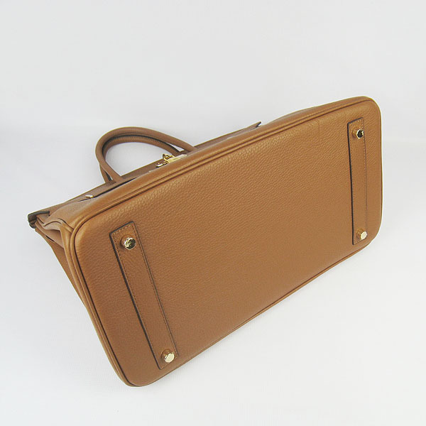 Hermes Birkin 40CM Togo Handbag Light Coffee 6099 Gold Hermes Birkin 40CM Togo Handbag Light Coffee 6099 Gold