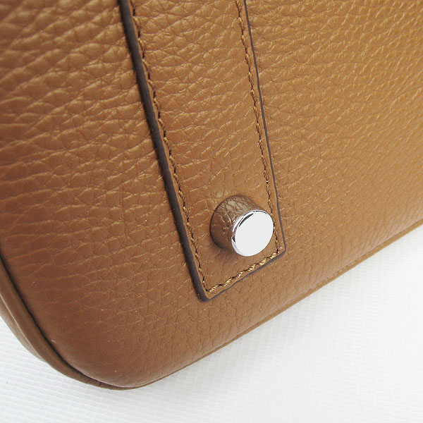 Hermes Birkin 40CM Togo Handbag Light Coffee 6099 Silver Hermes Birkin 40CM Togo Handbag Light Coffee 6099 Silver