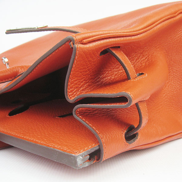 Hermes Birkin 40CM Togo Bag Orange 6099 Silver Hermes Birkin 40CM Togo Bag Orange 6099 Silver