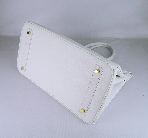 Hermes Birkin 40CM Togo Bag White 6099 Gold Hermes Birkin 40CM Togo Bag White 6099 Gold