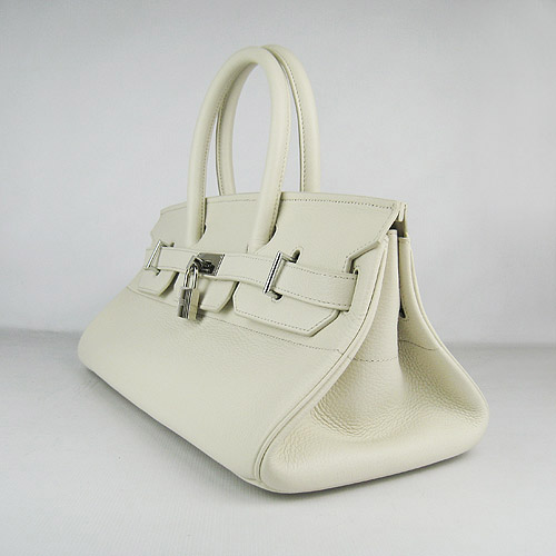Hermes Birkin 6109 Togo Leather Bag Beige 42cm Silver Hermes Birkin 6109 Togo Leather Bag Beige 42cm Silver