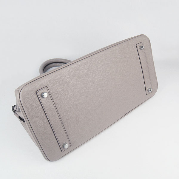 Hermes Birkin 6109 Togo Leather Bag Grey 42cm Silver Hermes Birkin 6109 Togo Leather Bag Grey 42cm Silver