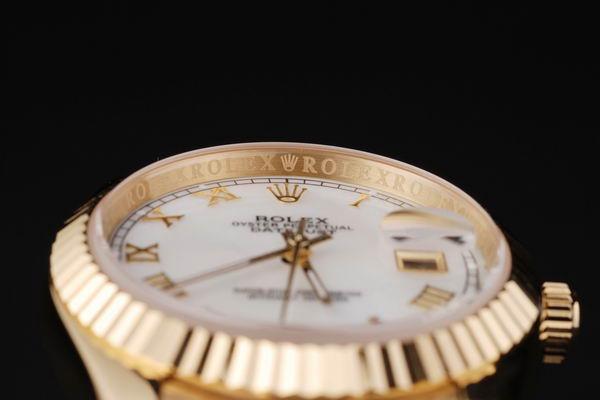 Rolex Datejust Golden White Cutwork Men Watch-RD2402 Rolex Datejust Golden White Cutwork Men Watch-RD2402