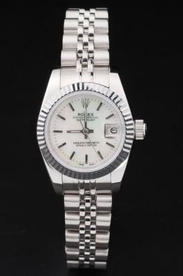 Rolex Datejust Mechanism Silver White Women Watch-RD2456 Rolex Datejust Mechanism Silver White Women Watch-RD2456