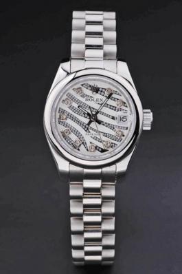 Rolex Datejust Silver Cutwork Women 25mm Watch-RD3769 Rolex Datejust Silver Cutwork Women 25mm Watch-RD3769