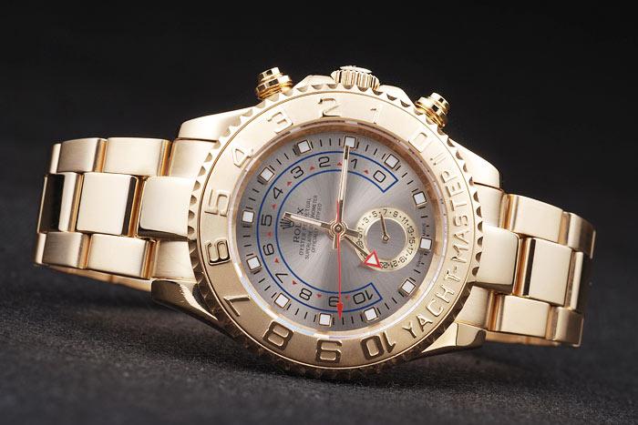 Rolex Yacht-Master II Golden Bezel&White Surface Men Watch-RY333 Rolex Yacht-Master II Golden Bezel&White Surface Men Watch-RY333