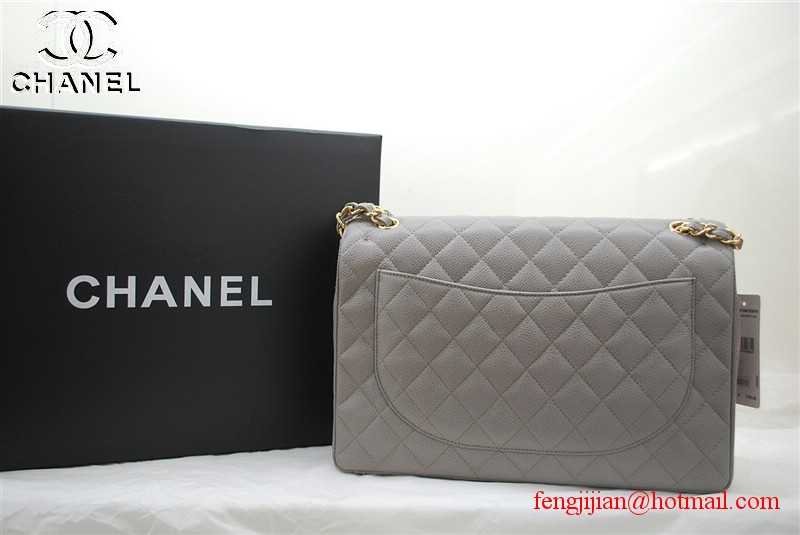 Chanel Early Spring Maxi Flap Bag 36070 Grey Chanel Early Spring Maxi Flap Bag 36070 Grey