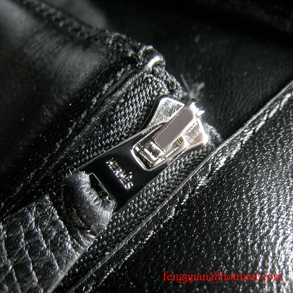Hermes Birkin 25cm Togo Leather Handbag 6068 Black Silver Palladium hardware Hermes Birkin 25cm Togo Leather Handbag 6068 Black Silver Palladium hardware