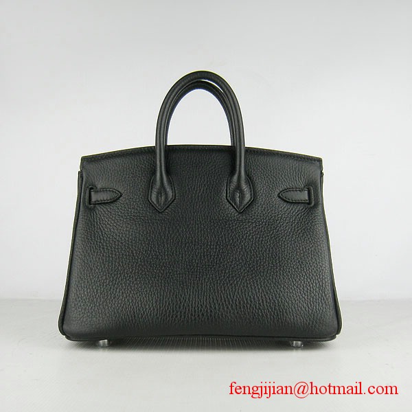 Hermes Birkin 25cm Togo Leather Handbag 6068 Black Silver Palladium hardware Hermes Birkin 25cm Togo Leather Handbag 6068 Black Silver Palladium hardware