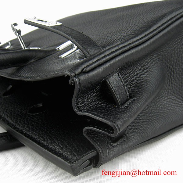 Hermes Birkin 25cm Togo Leather Handbag 6068 Black Silver Palladium hardware Hermes Birkin 25cm Togo Leather Handbag 6068 Black Silver Palladium hardware