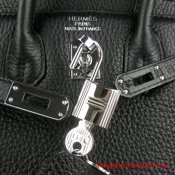 Hermes Birkin 25cm Togo Leather Handbag 6068 Black Silver Palladium hardware Hermes Birkin 25cm Togo Leather Handbag 6068 Black Silver Palladium hardware