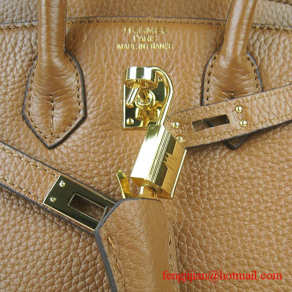 Hermes Birkin 25cm Embossed Leather Handbag 6068 Light Coffee Gold Palladium hardware Hermes Birkin 25cm Embossed Leather Handbag 6068 Light Coffee Gold Palladium hardware