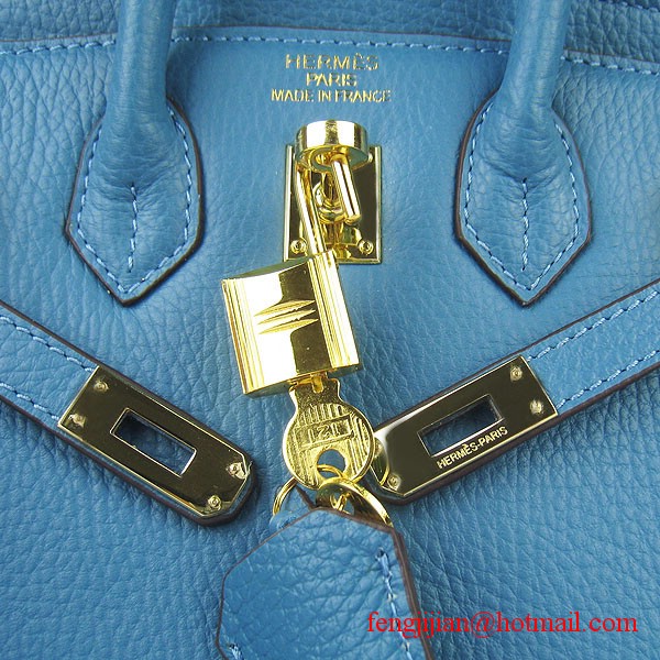 Hermes Birkin 25cm Togo Leather Bag 6068 Blue Gold Palladium hardware Hermes Birkin 25cm Togo Leather Bag 6068 Blue Gold Palladium hardware