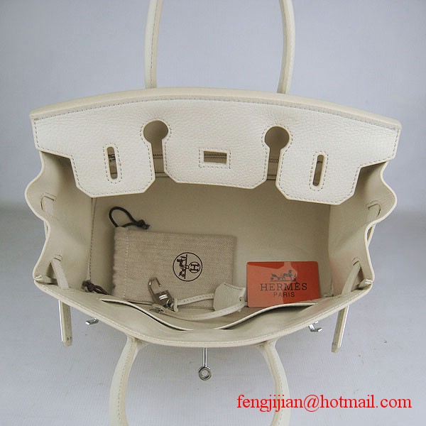 Hermes Birkin 30cm Togo Leather Bag Cream 6088 Hermes Birkin 30cm Togo Leather Bag Cream 6088